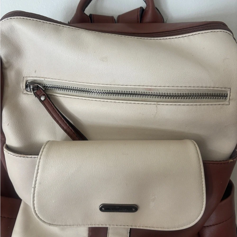 4 for $20 item Two-Tone Brown and Cream Backpack